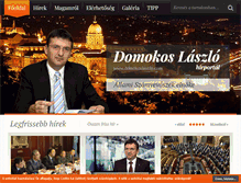 Tablet Screenshot of domokoslaszlo.com